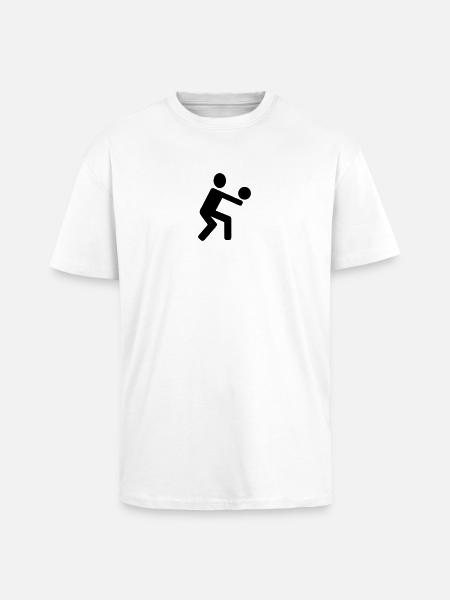Volley-ball - T-shirt unisexe oversize épais - blanc