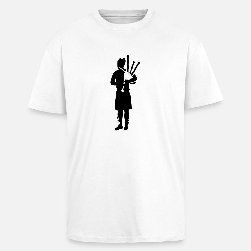 Cornemuse - T-shirt unisexe oversize épais - blanc