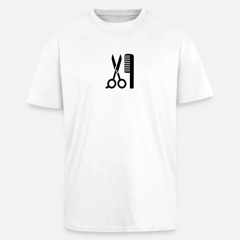Friseur - Oversized Heavyweight Unisex T-Shirt - Weiß