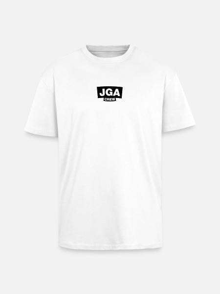 Bachelor Party Crew - Emblem - Unisex Oversized Heavyweight T-shirt - white