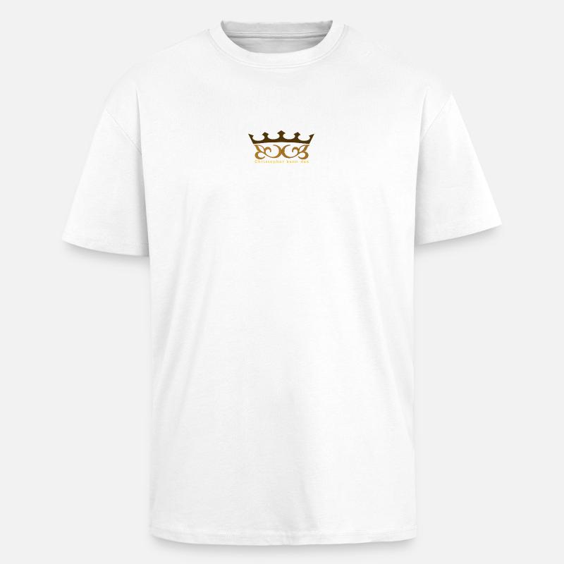 Christopher kann das mit Krone - Oversized Heavyweight Unisex T-Shirt - Weiß