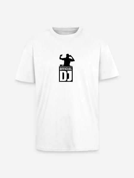 Official DJ - Oversized Heavyweight Unisex T-Shirt - Weiß