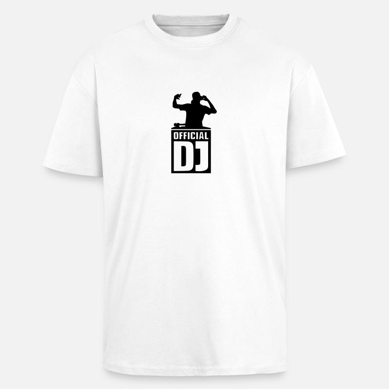 Official DJ - Oversized Heavyweight Unisex T-Shirt - Weiß