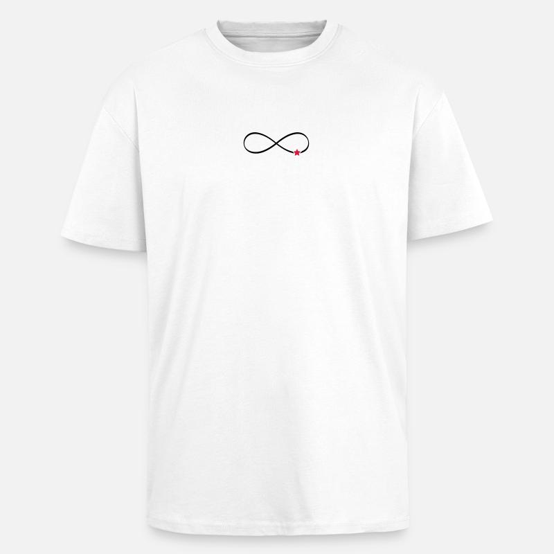 Stern Unendlichkeit Symbol Unendlichkeitszeichen - Oversized Heavyweight Unisex T-Shirt - Weiß