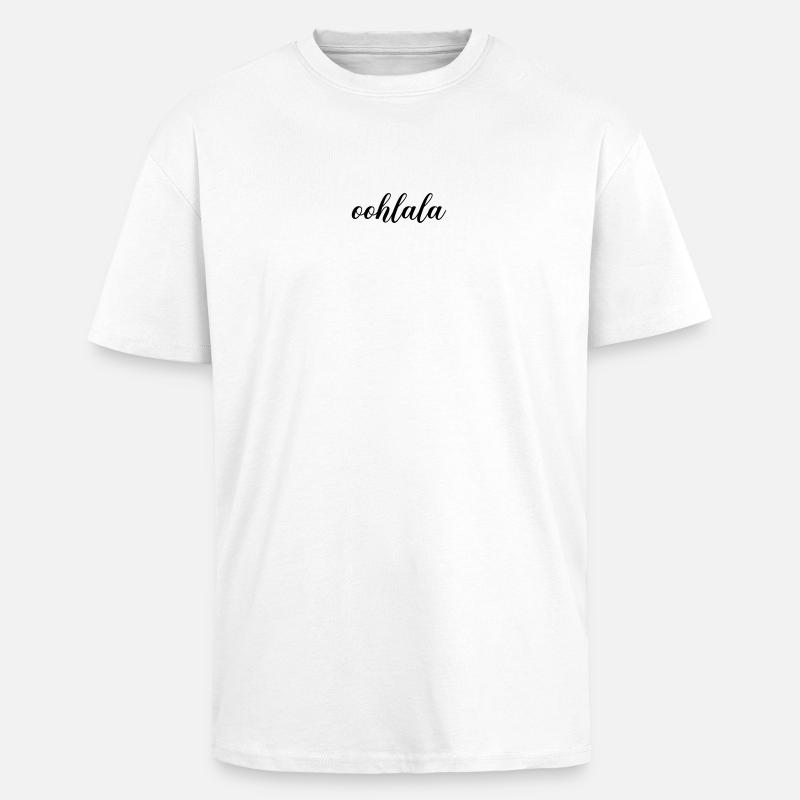 Oohlala - Unisex Oversized Heavyweight T-shirt - white