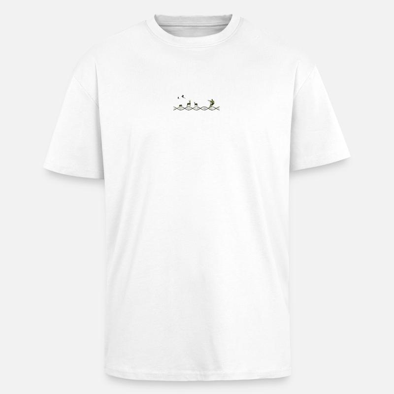 DNA Jagd Tarnmuster - Oversized Heavyweight Unisex T-Shirt - Weiß