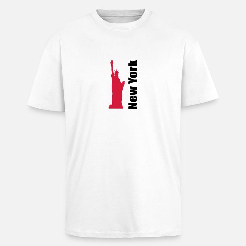 New York - Oversized Heavyweight Unisex T-Shirt - Weiß