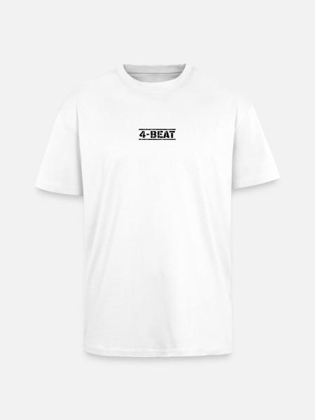 4 Beat - Unisex Oversized Heavyweight T-shirt - white