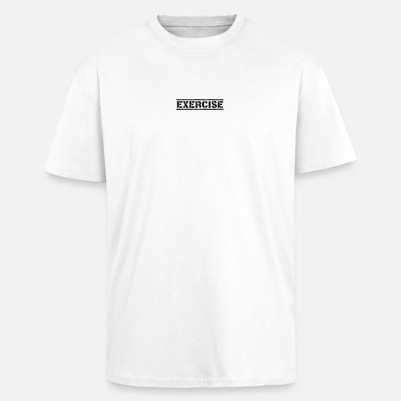 Exercice - T-shirt unisexe oversize épais - blanc