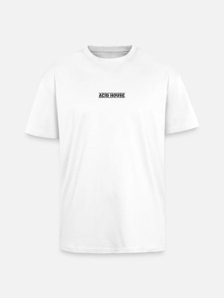 Acid House - Unisex Oversized Heavyweight T-shirt - white