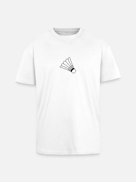 Badminton - Unisex Oversized Heavyweight T-shirt - white