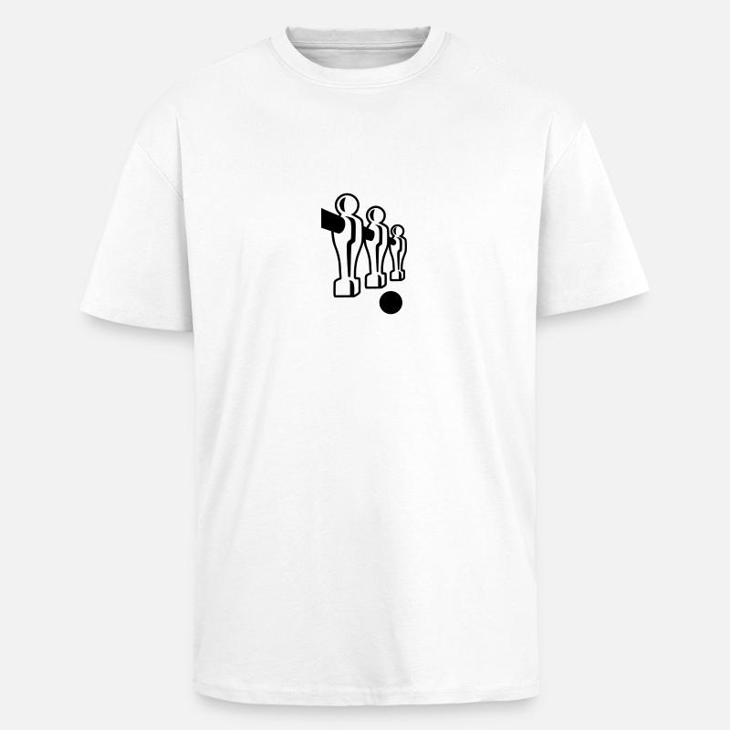 Tischkicker - Oversized Heavyweight Unisex T-Shirt - Weiß