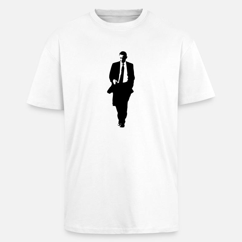 obama - Oversized Heavyweight Unisex T-Shirt - Weiß