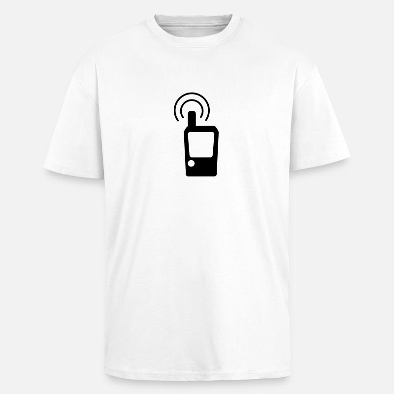 Geocaching GPS Tracker - Unisex Oversized Heavyweight T-shirt - white