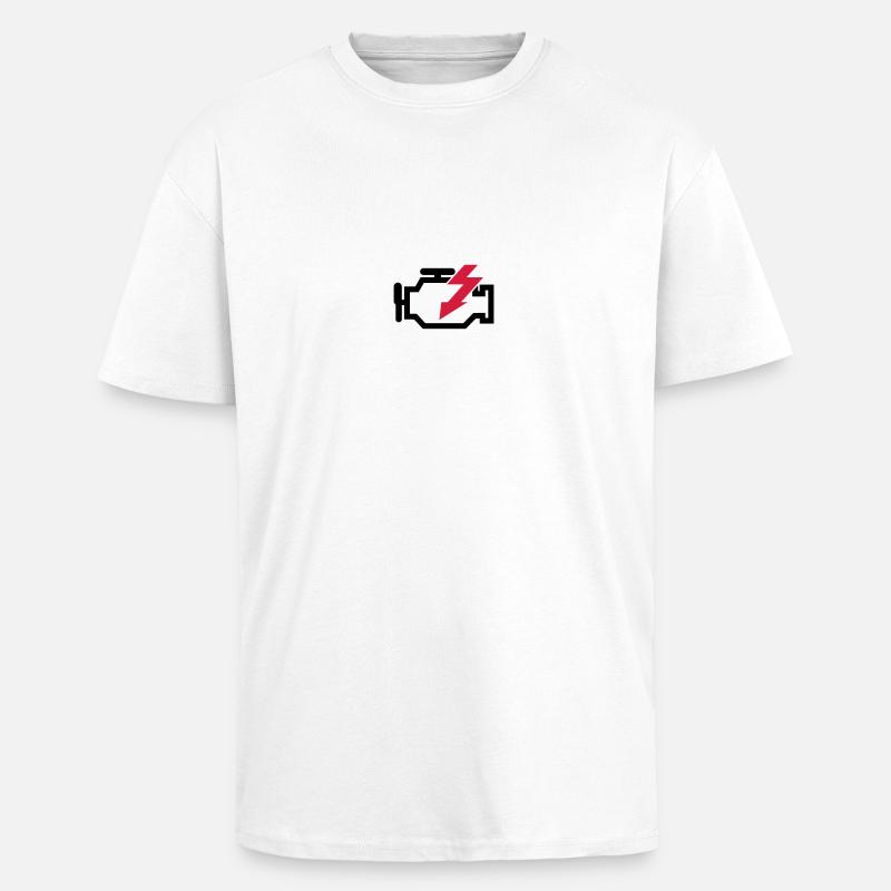 Broken Engine - Motor kaputt - Oversized Heavyweight Unisex T-Shirt - Weiß
