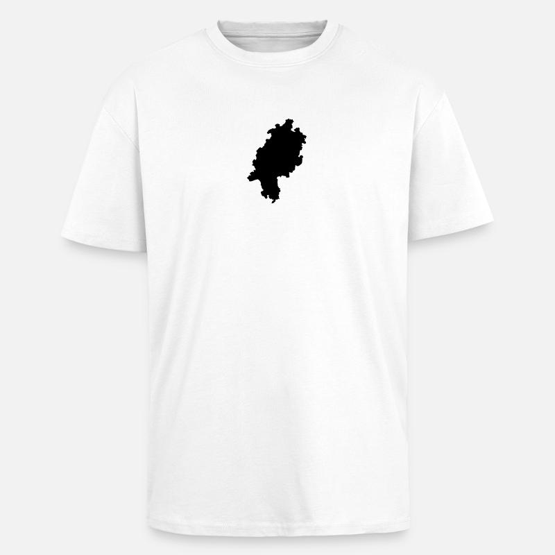 Hessen - Oversized Heavyweight Unisex T-Shirt - Weiß