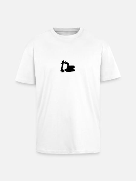 backhoe - Unisex Oversized Heavyweight T-shirt - white