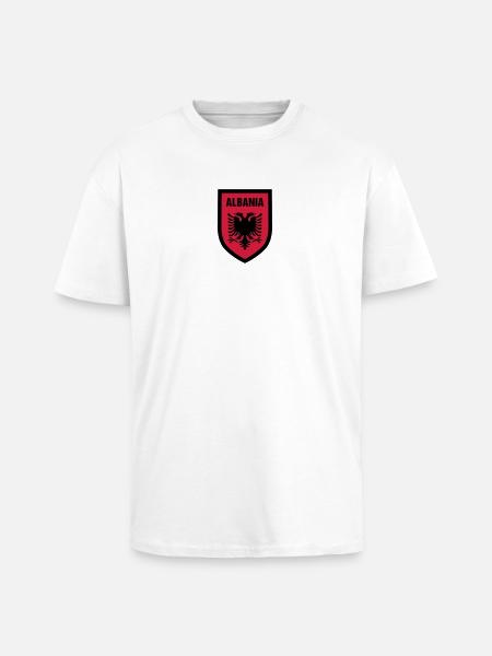 003 Albania - Unisex Oversized Heavyweight T-shirt - white