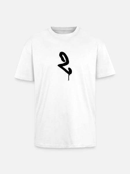Graffiti : 2 - Unisex Oversized Heavyweight T-shirt - white