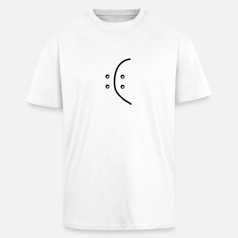 bipolar - Oversized Heavyweight Unisex T-Shirt - Weiß