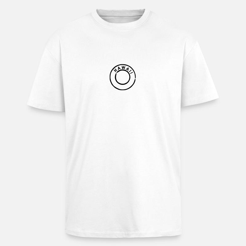 Hawaii - Oversized Heavyweight Unisex T-Shirt - Weiß
