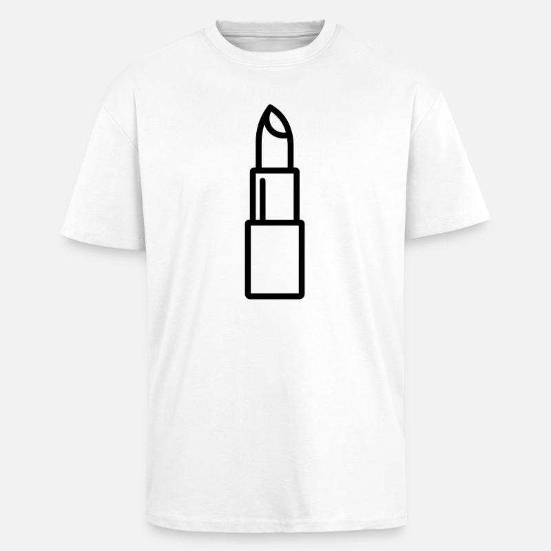 Lippenstift - Oversized Heavyweight Unisex T-Shirt - Weiß