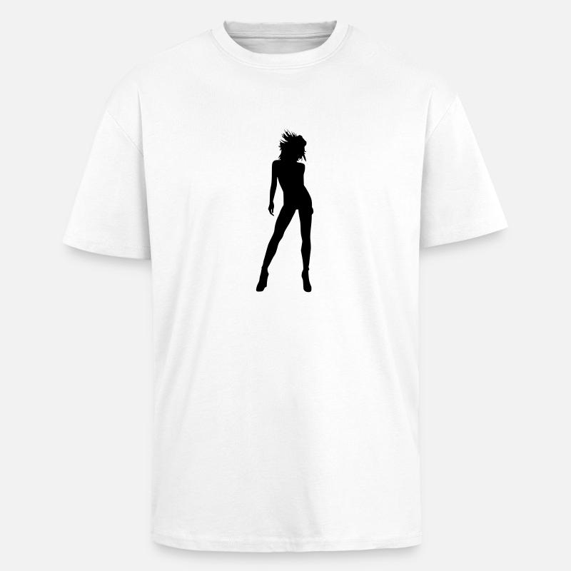 danseuse - T-shirt unisexe oversize épais - blanc