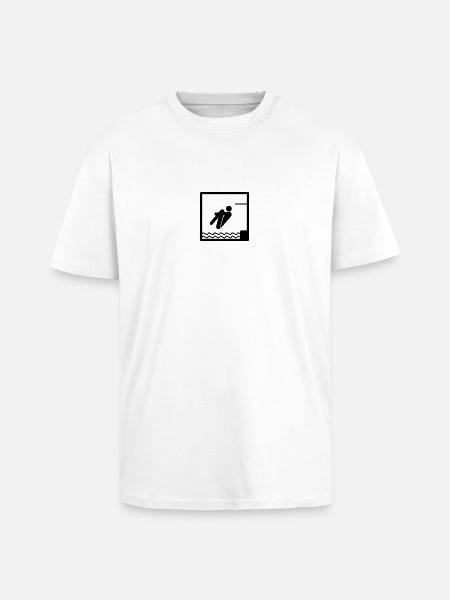 Arschbomber - Oversized Heavyweight Unisex T-Shirt - Weiß