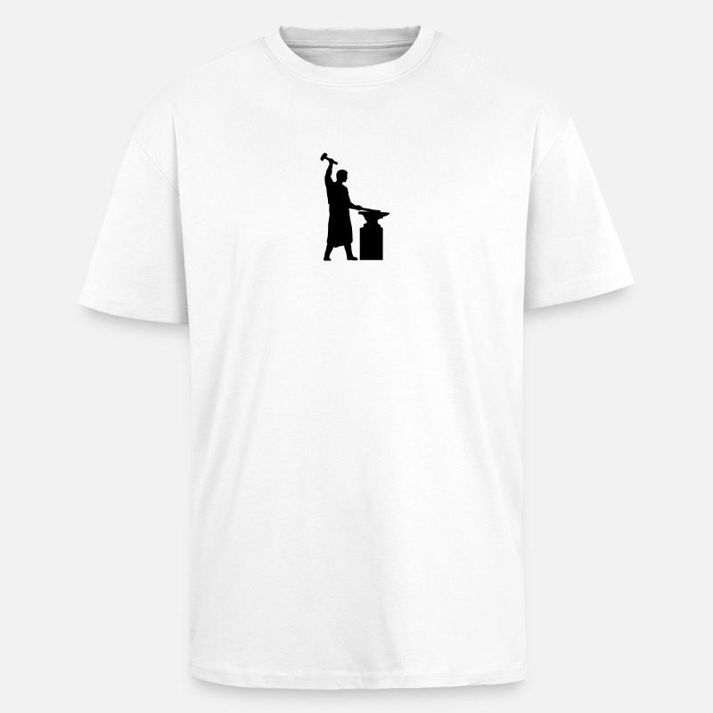 schmied_1c - Unisex Oversized Heavyweight T-shirt - white