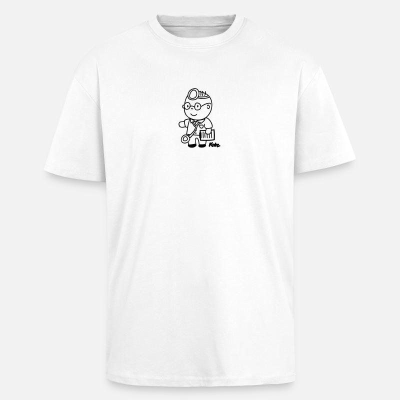 Arzt - T-shirt unisexe oversize épais - blanc