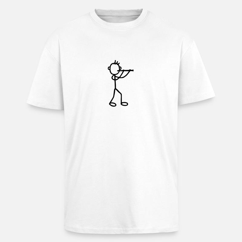 Flöter - Bläser - Oversized Heavyweight Unisex T-Shirt - Weiß