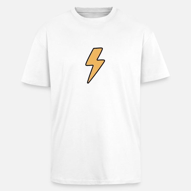 Blitz - Oversized Heavyweight Unisex T-Shirt - Weiß