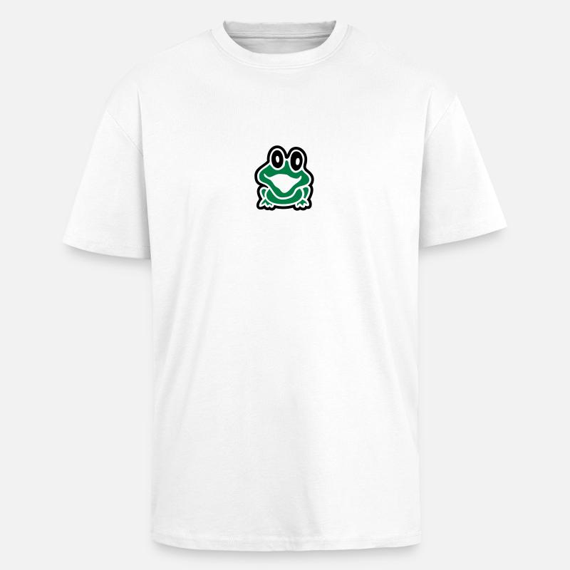frosch_100 - Unisex Oversized Heavyweight T-shirt - white