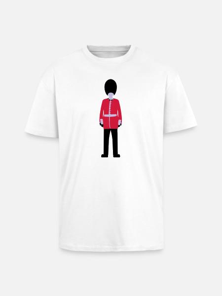 Queen's Guard - Unisex Oversized Heavyweight T-shirt - white