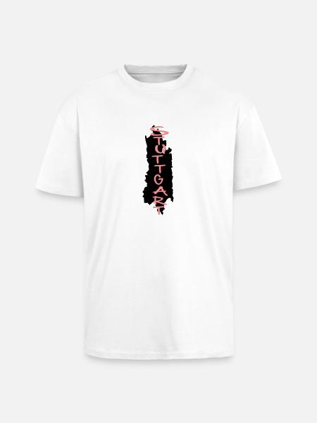 stuttgart - Oversized Heavyweight Unisex T-Shirt - Weiß
