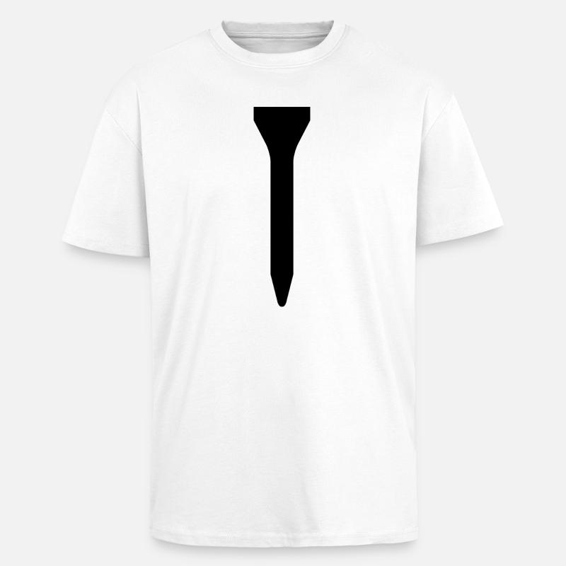 Golf Tee - Oversized Heavyweight Unisex T-Shirt - Weiß