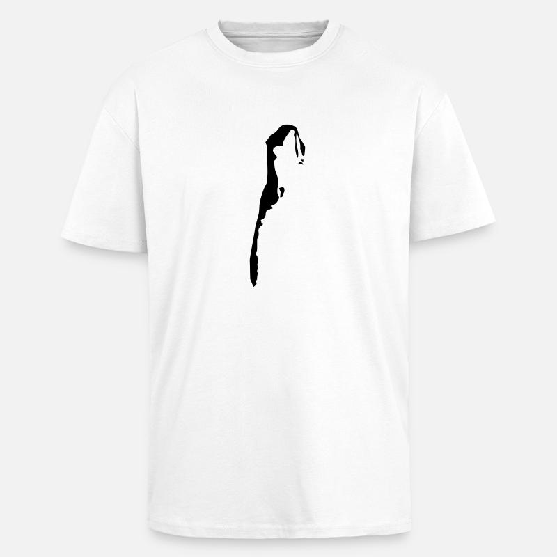 hiddensee2 - T-shirt unisexe oversize épais - blanc