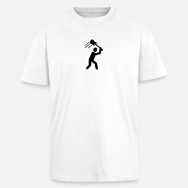 Rock - Oversized Heavyweight Unisex T-Shirt - Weiß