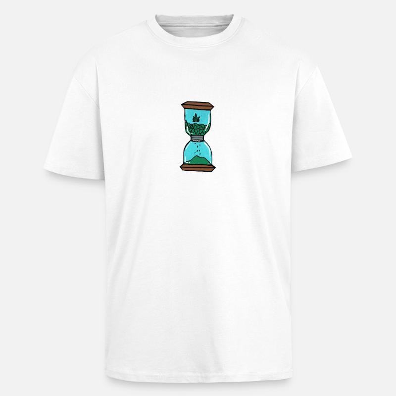beuh 1 Minute - Oversized Heavyweight Unisex T-Shirt - Weiß