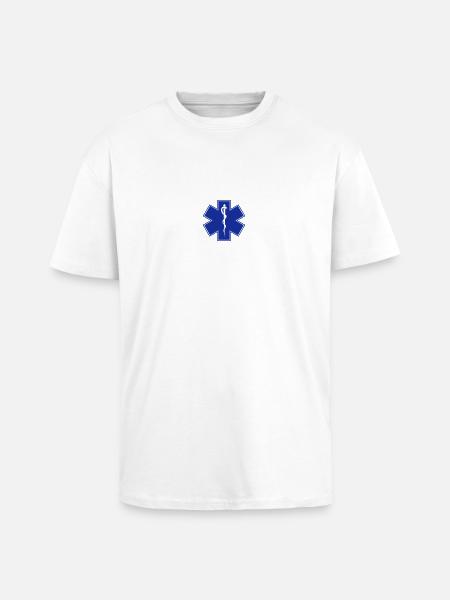 ambulancier logo 1 - Oversized Heavyweight Unisex T-Shirt - Weiß