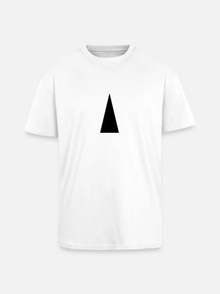 triangle - T-shirt unisexe oversize épais - blanc