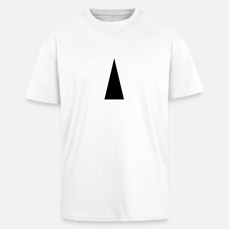 triangle - Unisex Oversized Heavyweight T-shirt - white
