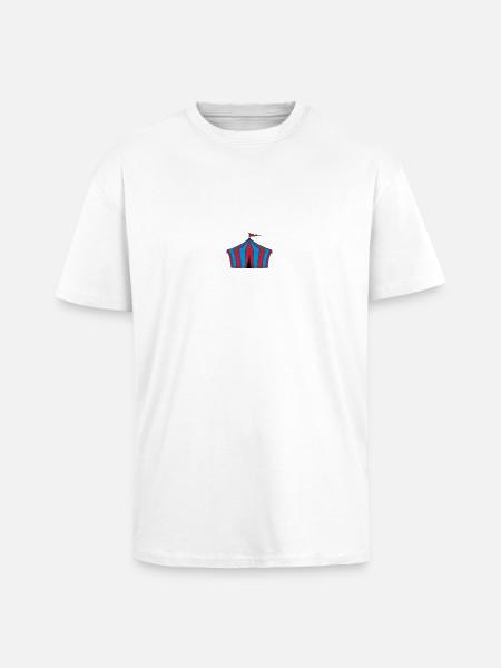 Zirkuszelt - Oversized Heavyweight Unisex T-Shirt - Weiß
