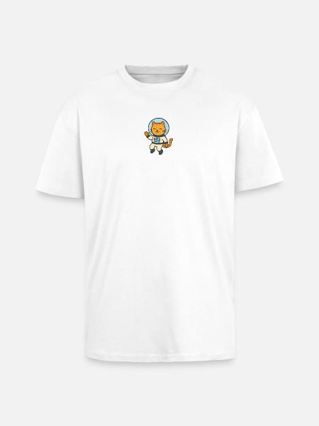 Astrocat - Unisex Oversized Heavyweight T-shirt - white