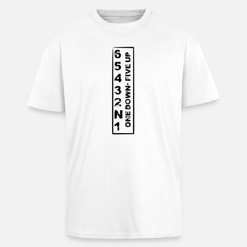 one down five up - Unisex Oversized Heavyweight T-shirt - white