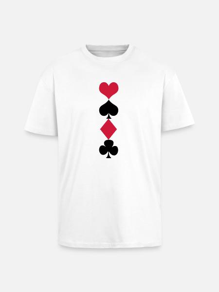 Kartendeck - Unisex Oversized Heavyweight T-shirt - white