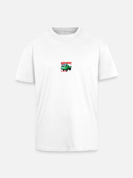 Multicar M25 bunt - Oversized Heavyweight Unisex T-Shirt - Weiß