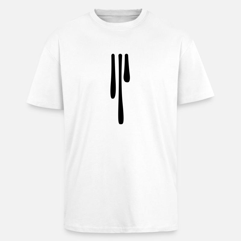 drips_4 - Oversized Heavyweight Unisex T-Shirt - Weiß