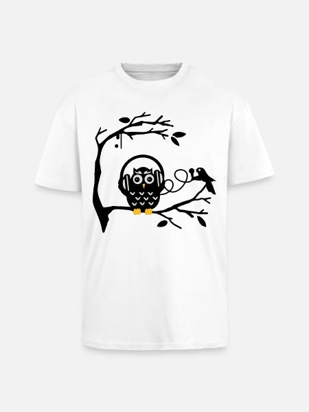 musikgenuss - Oversized Heavyweight Unisex T-Shirt - Weiß