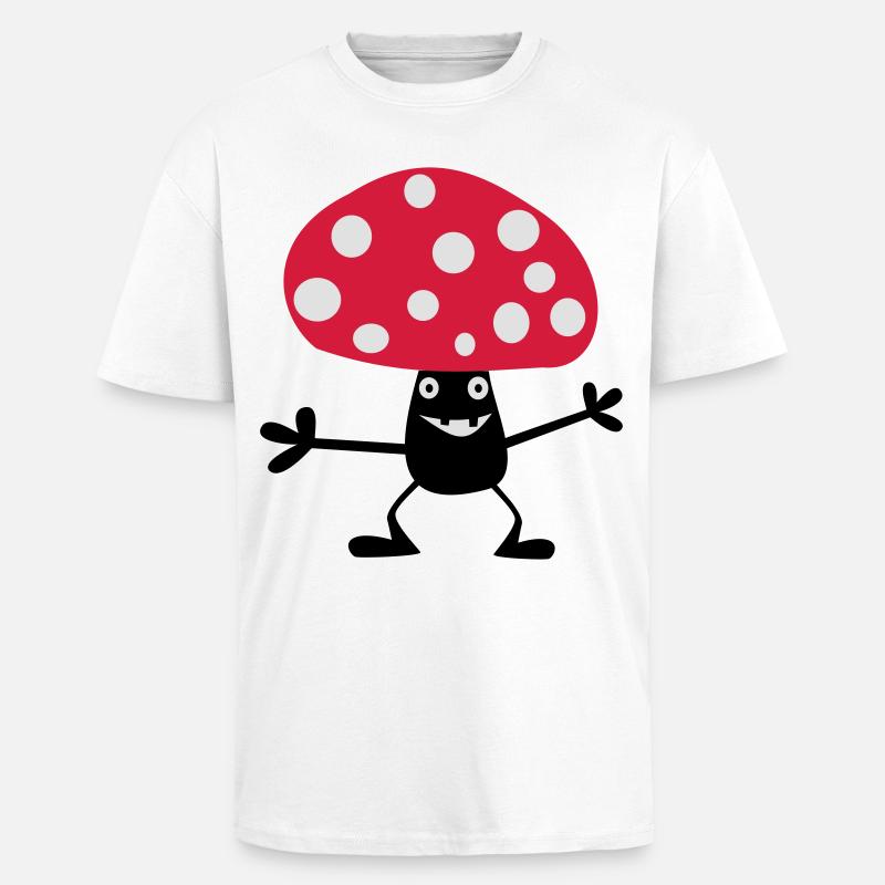 Toadstool vilain - T-shirt unisexe oversize épais - blanc